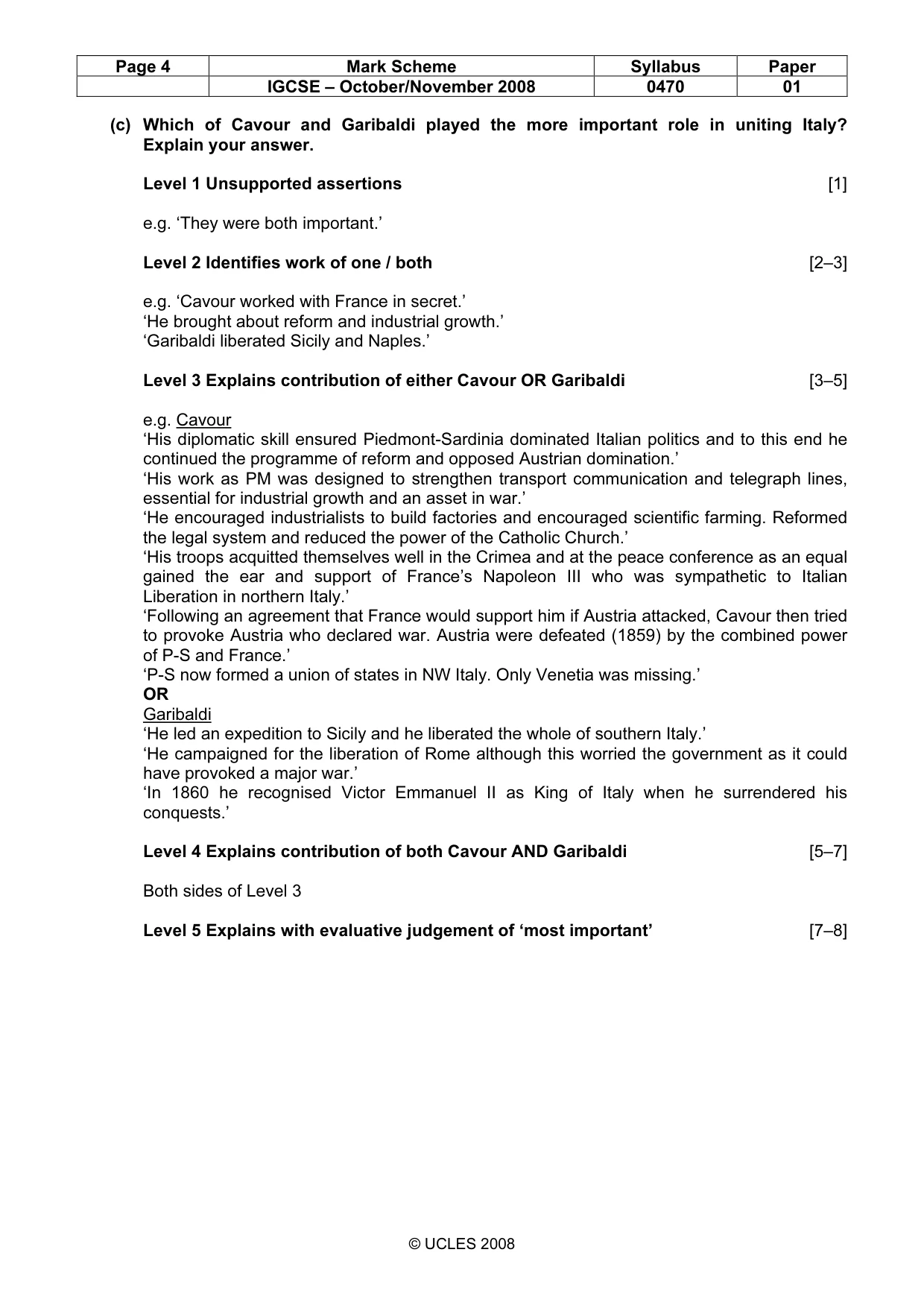 Mark scheme, page 4 of 52