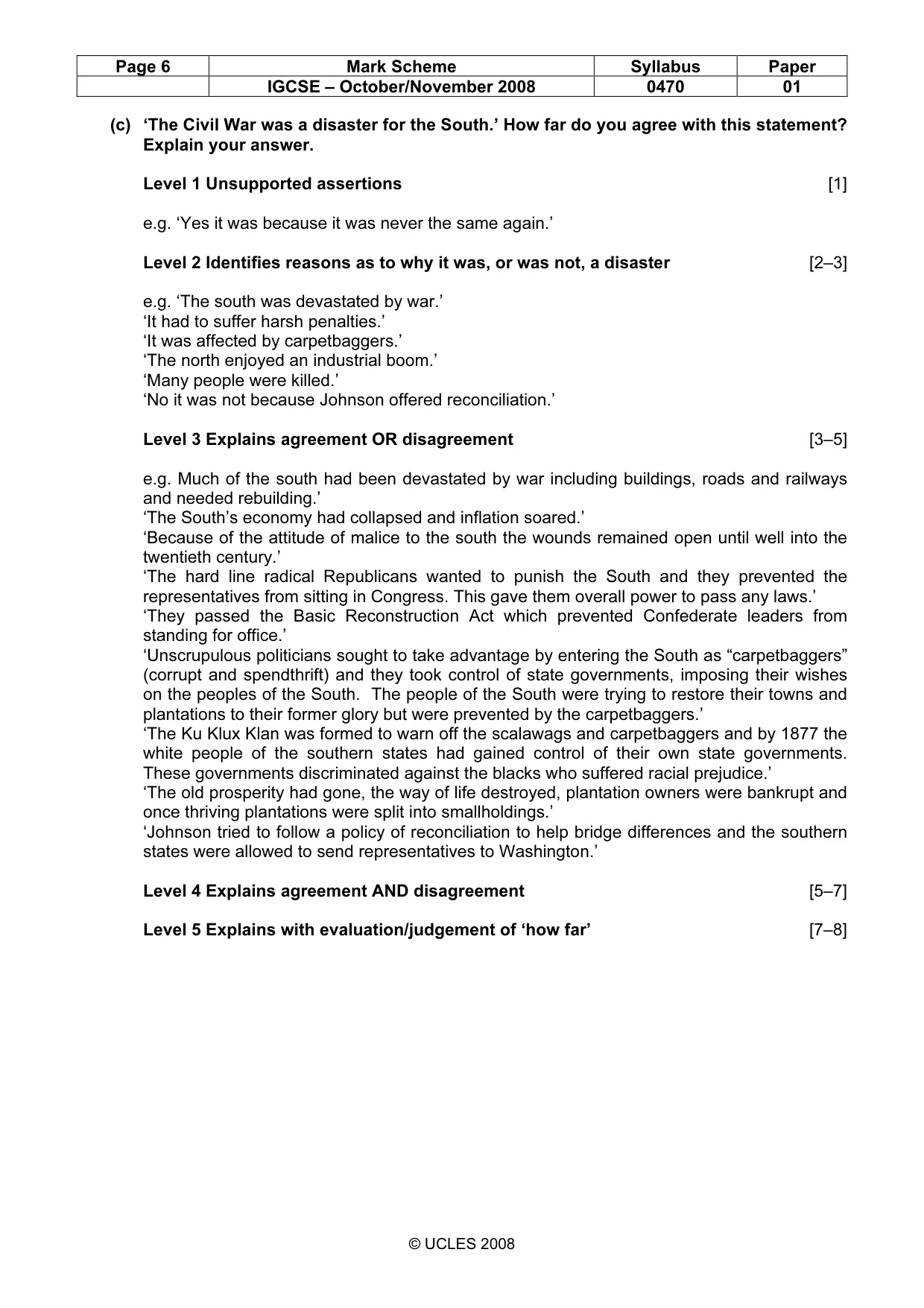 Mark scheme, page 6 of 52