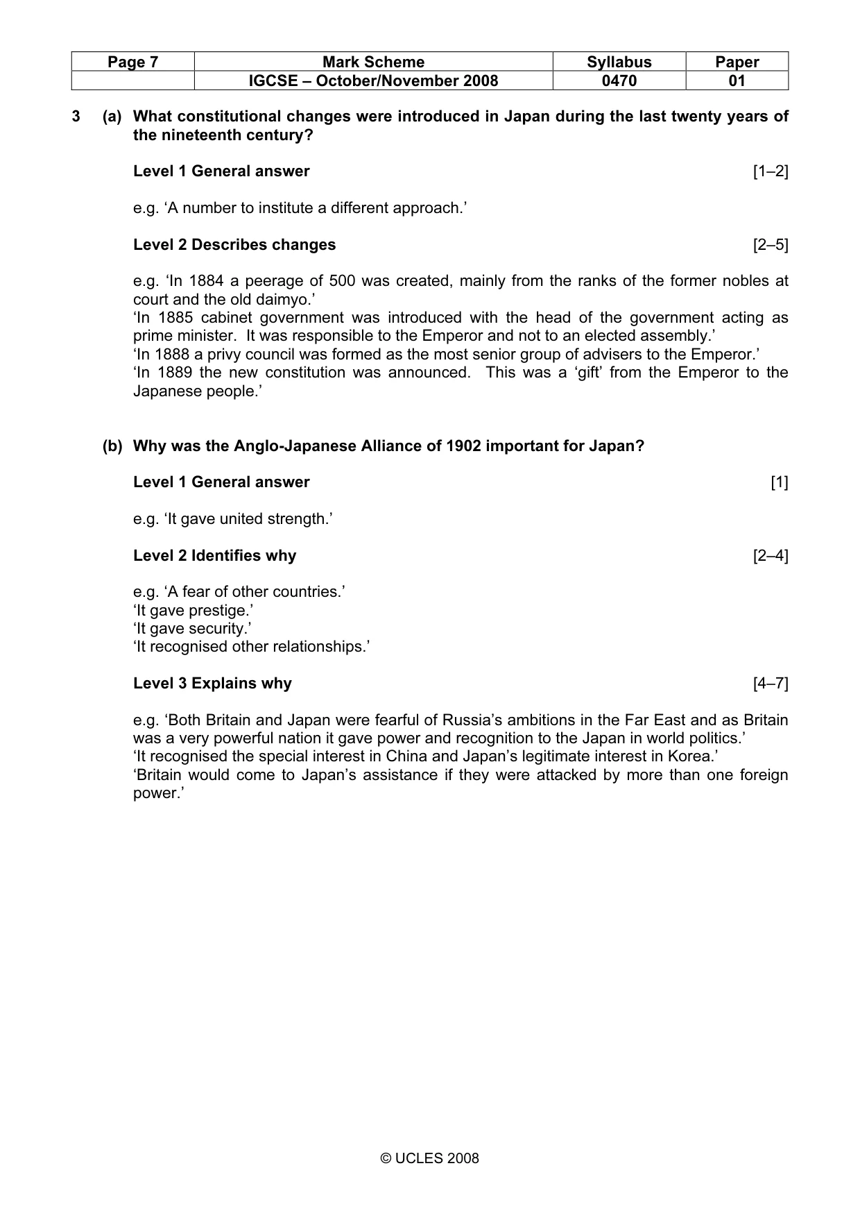 Mark scheme, page 7 of 52
