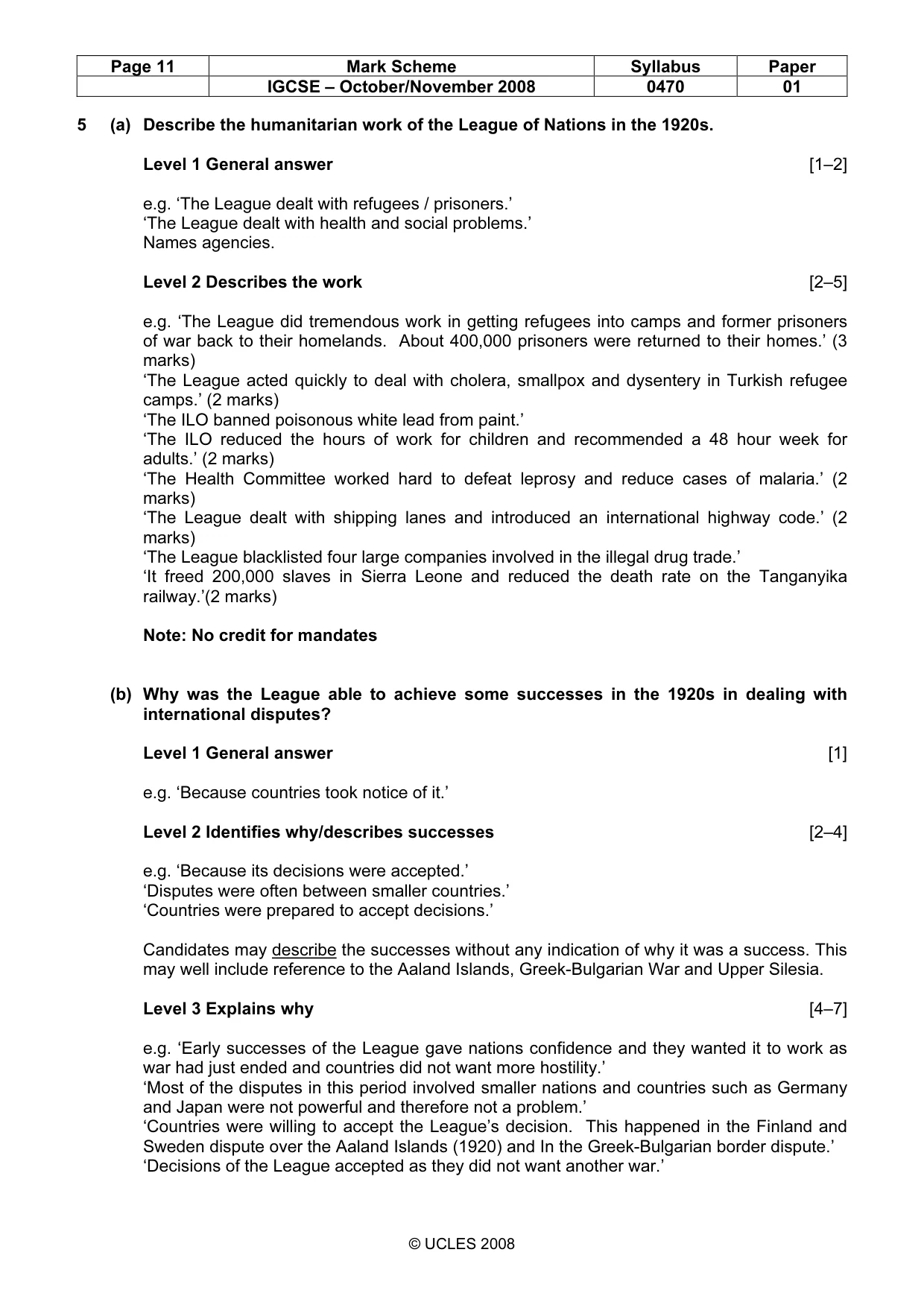 Mark scheme, page 11 of 52