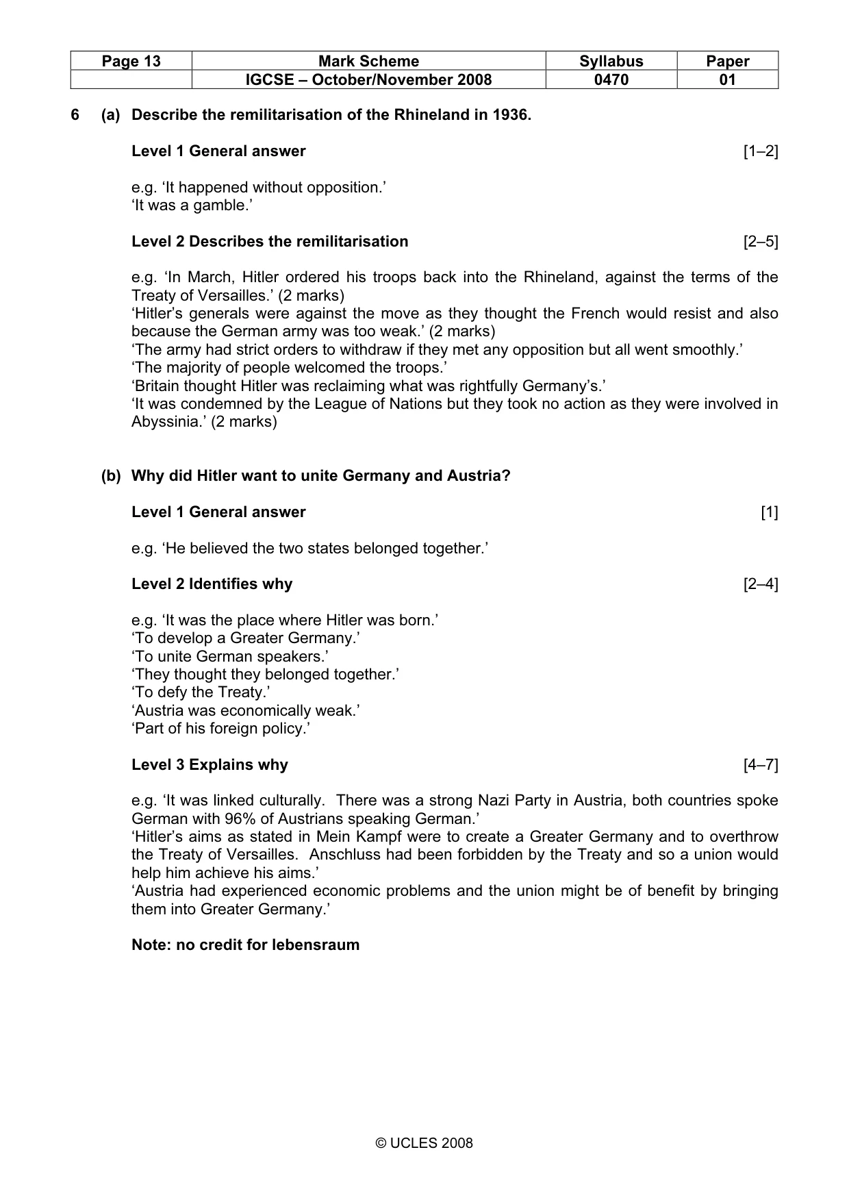 Mark scheme, page 13 of 52