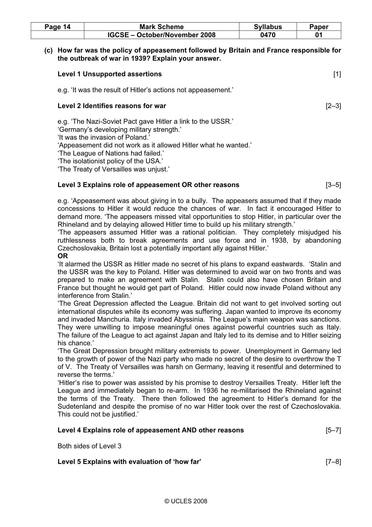 Mark scheme, page 14 of 52