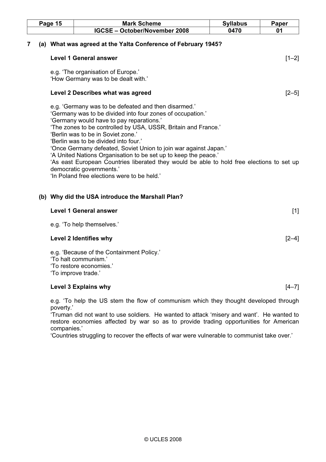 Mark scheme, page 15 of 52
