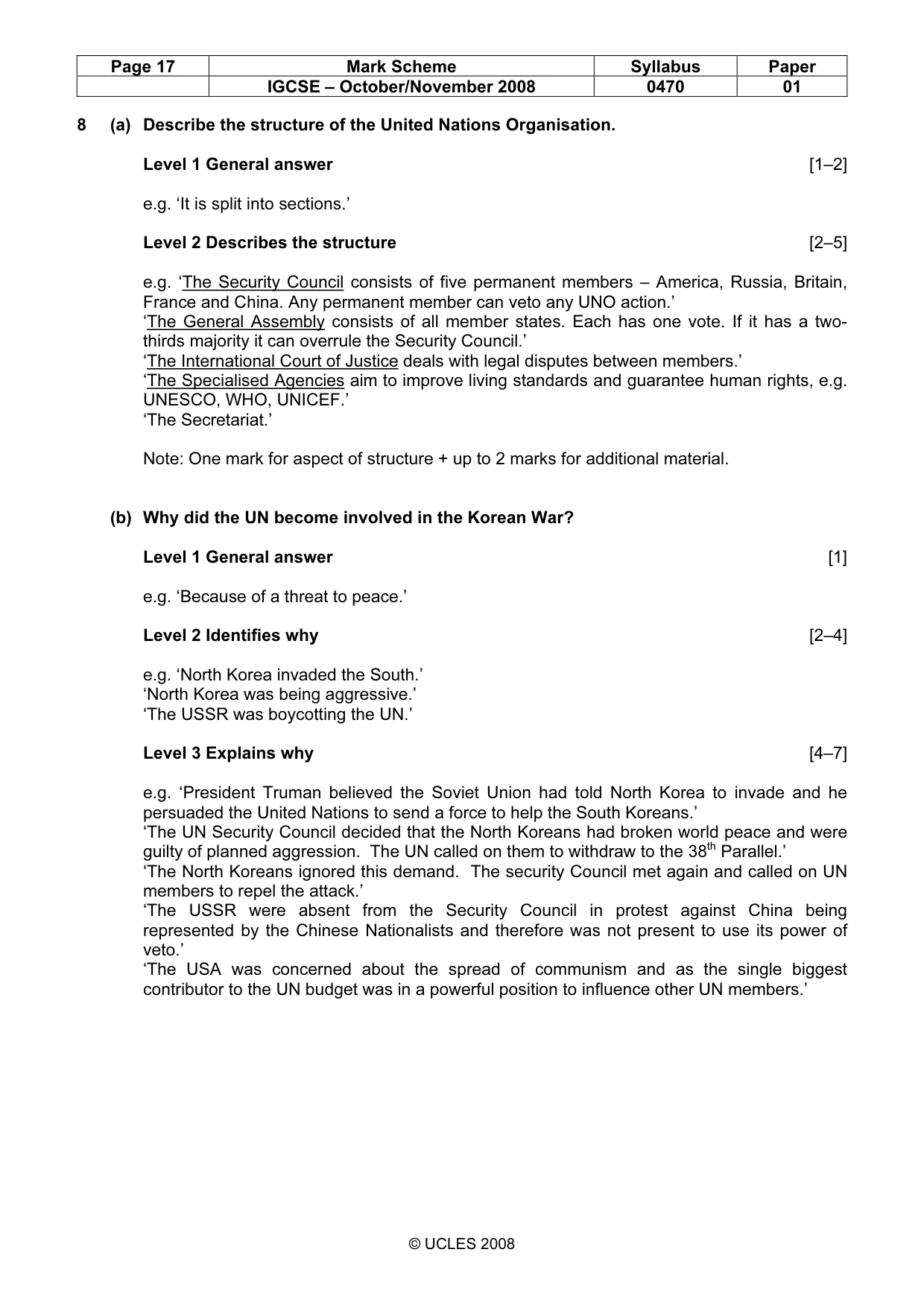 Mark scheme, page 17 of 52