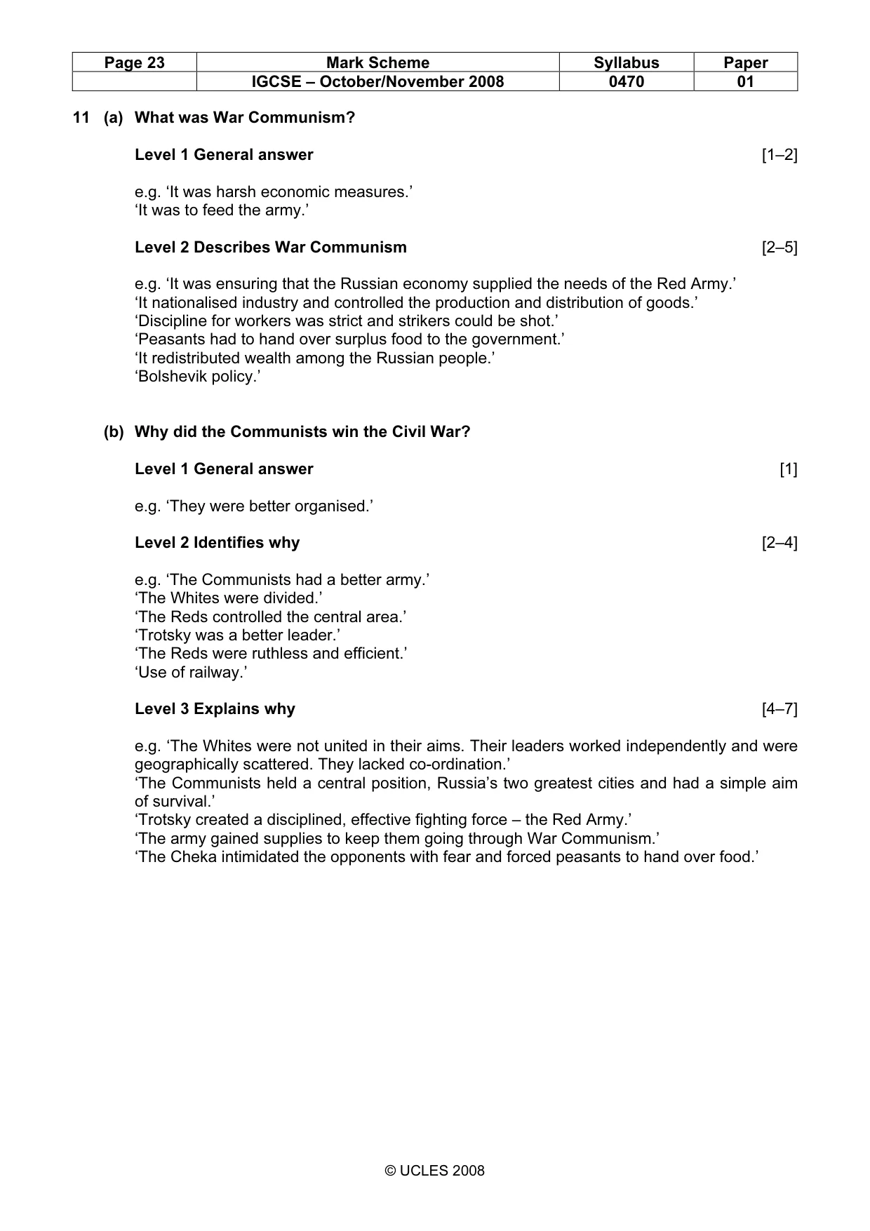 Mark scheme, page 23 of 52