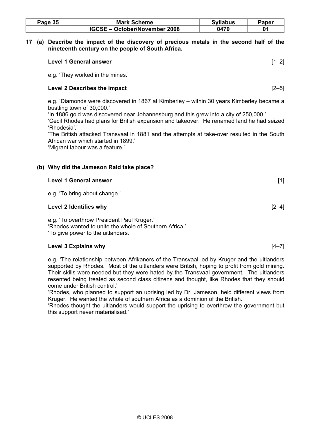 Mark scheme, page 35 of 52