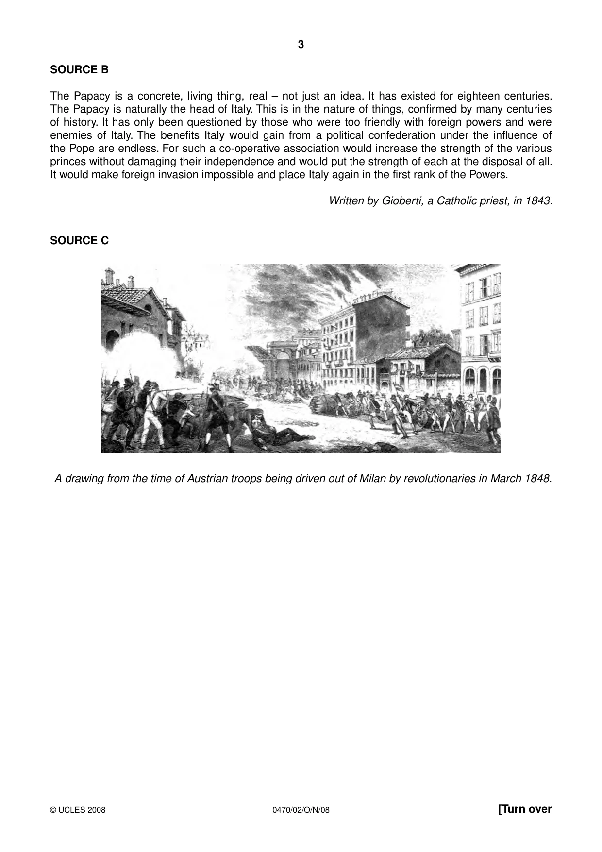 Cambridge IGCSE History 0470 2008 Oct/Nov Paper 2 · Variant 1 question paper, page 3 of 12