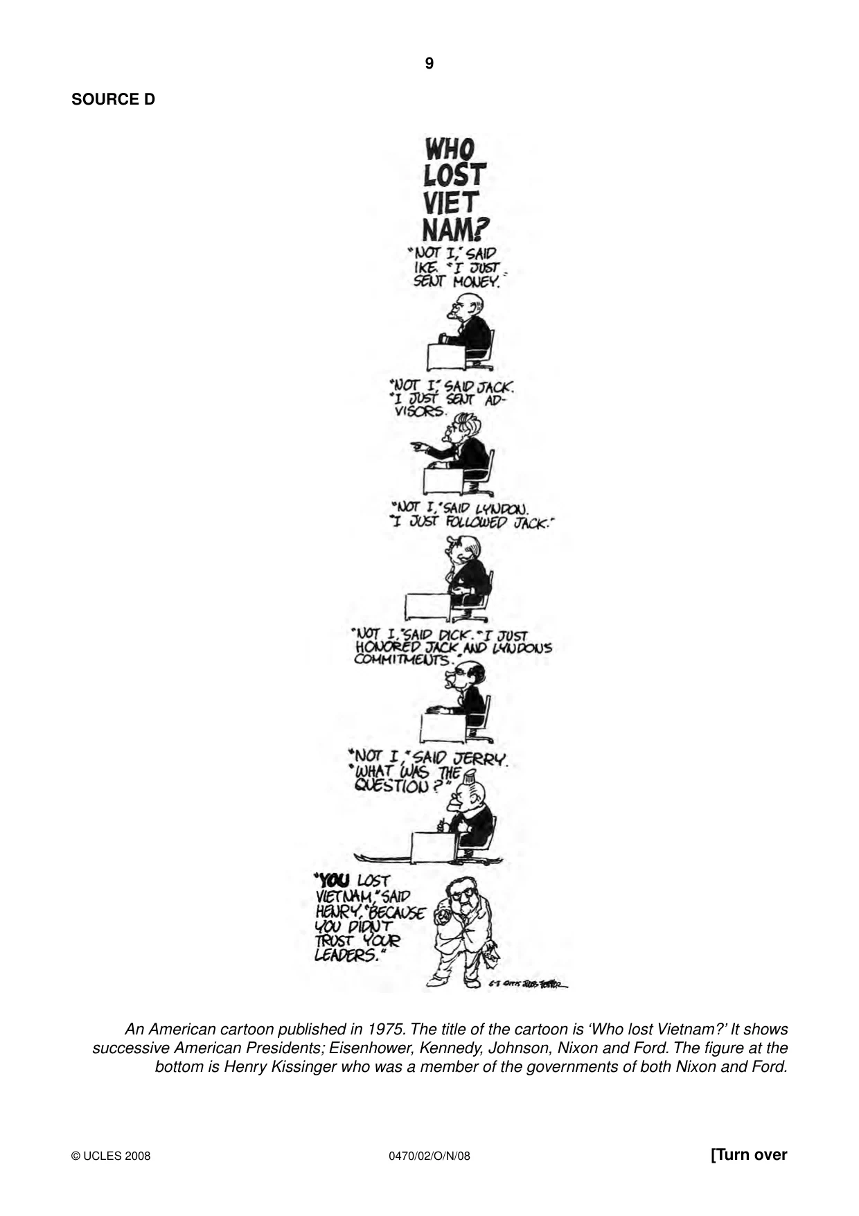 Cambridge IGCSE History 0470 2008 Oct/Nov Paper 2 · Variant 1 question paper, page 9 of 12