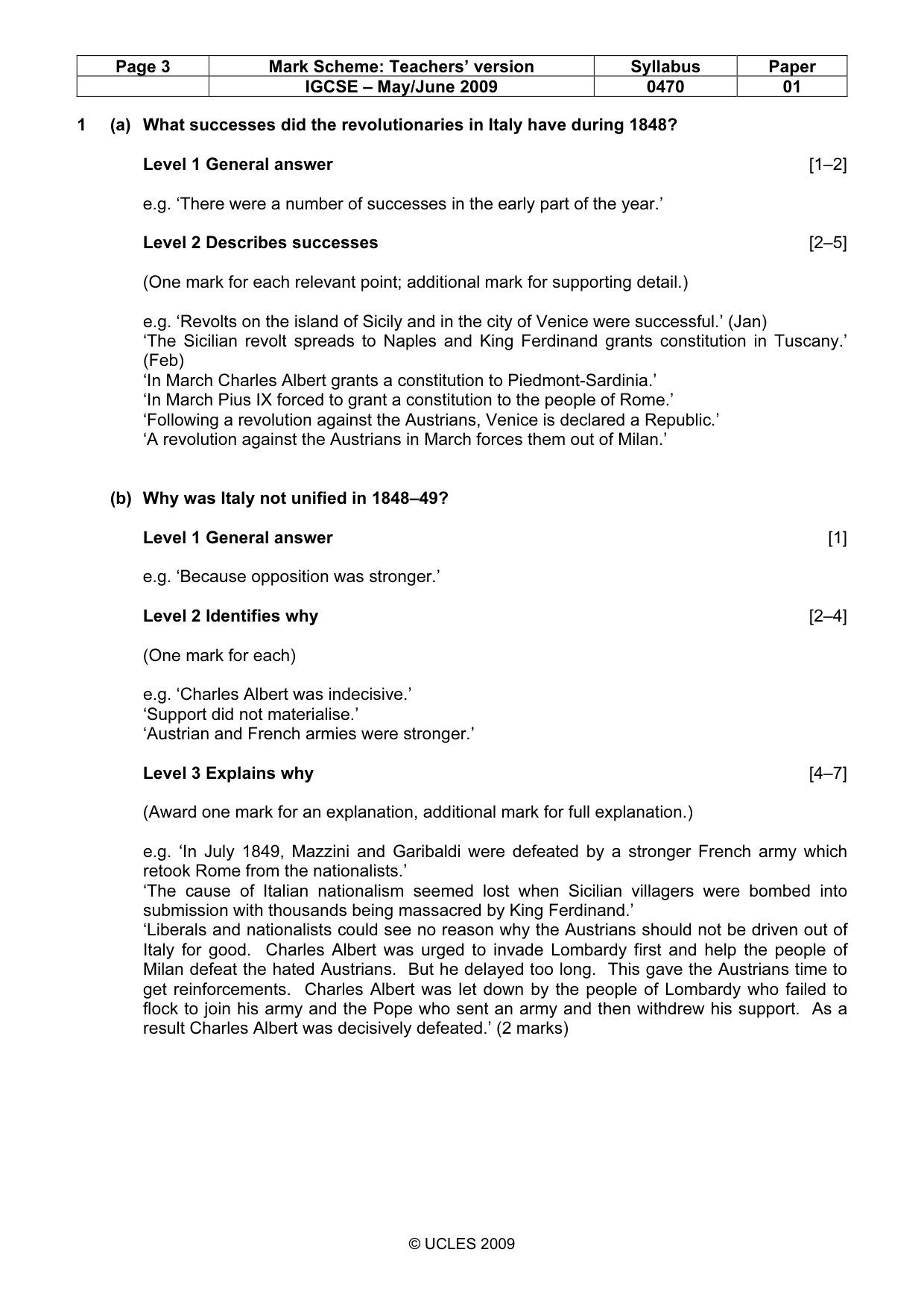 Mark scheme, page 3 of 52