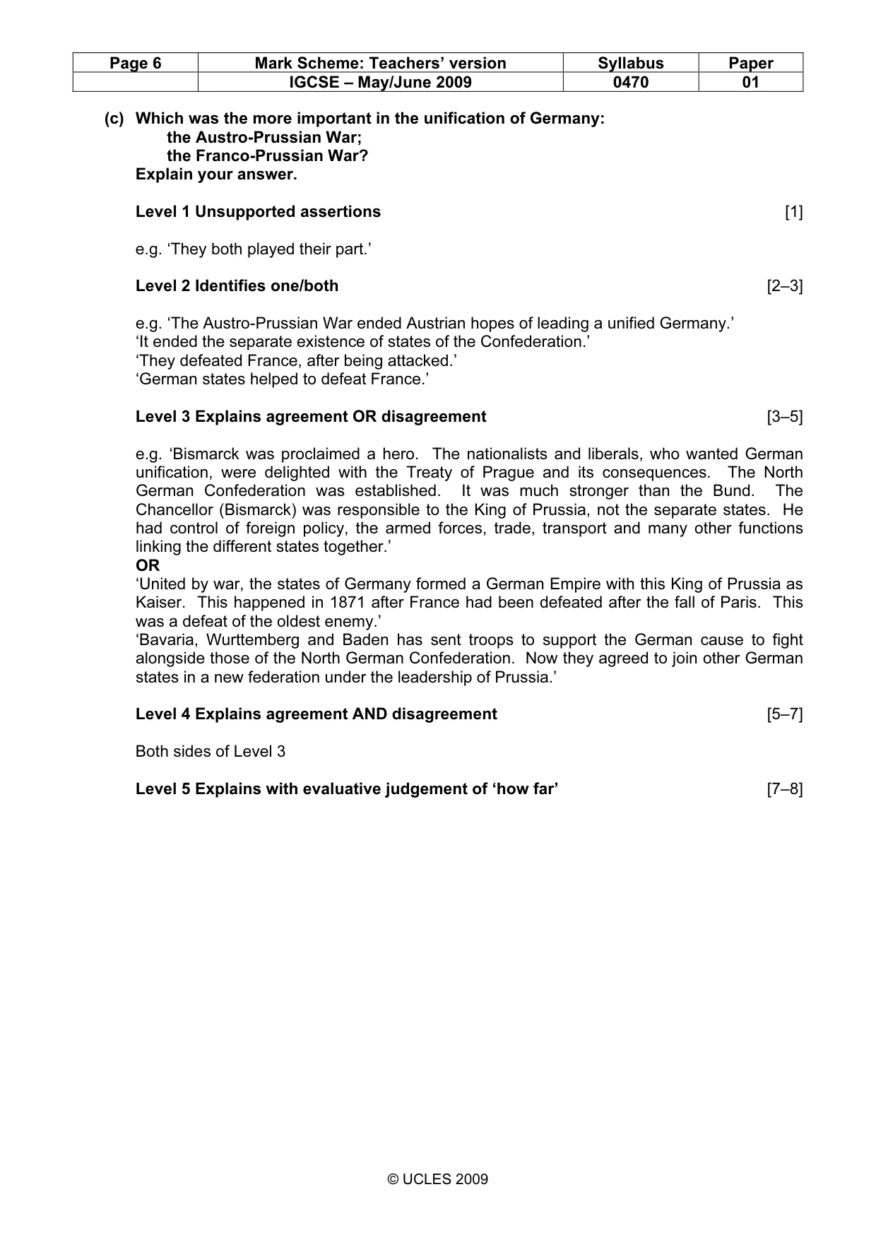 Mark scheme, page 6 of 52