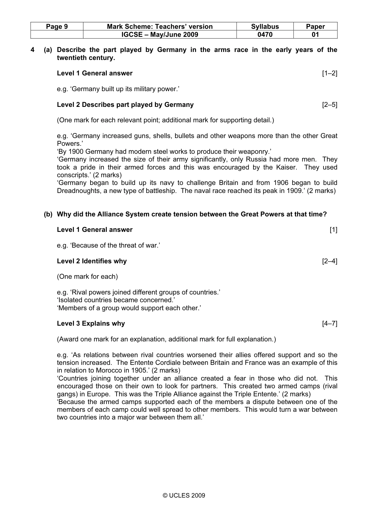 Mark scheme, page 9 of 52