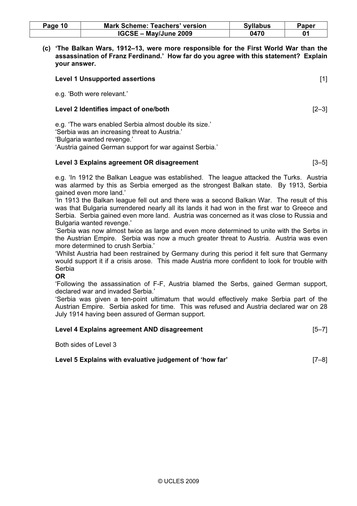 Mark scheme, page 10 of 52