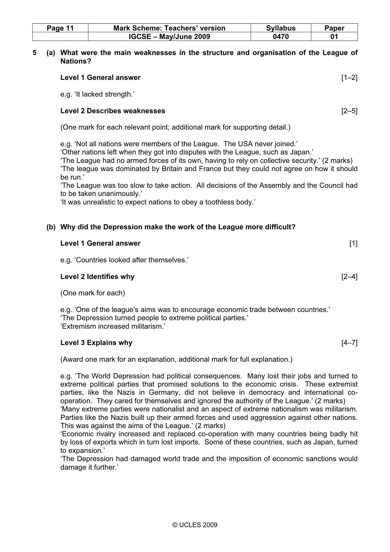 Mark scheme, page 11 of 52
