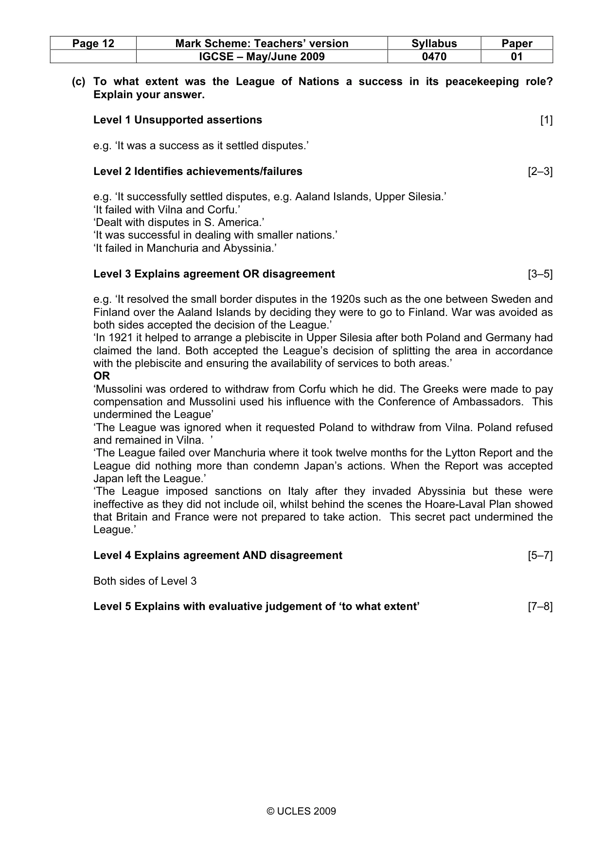 Mark scheme, page 12 of 52
