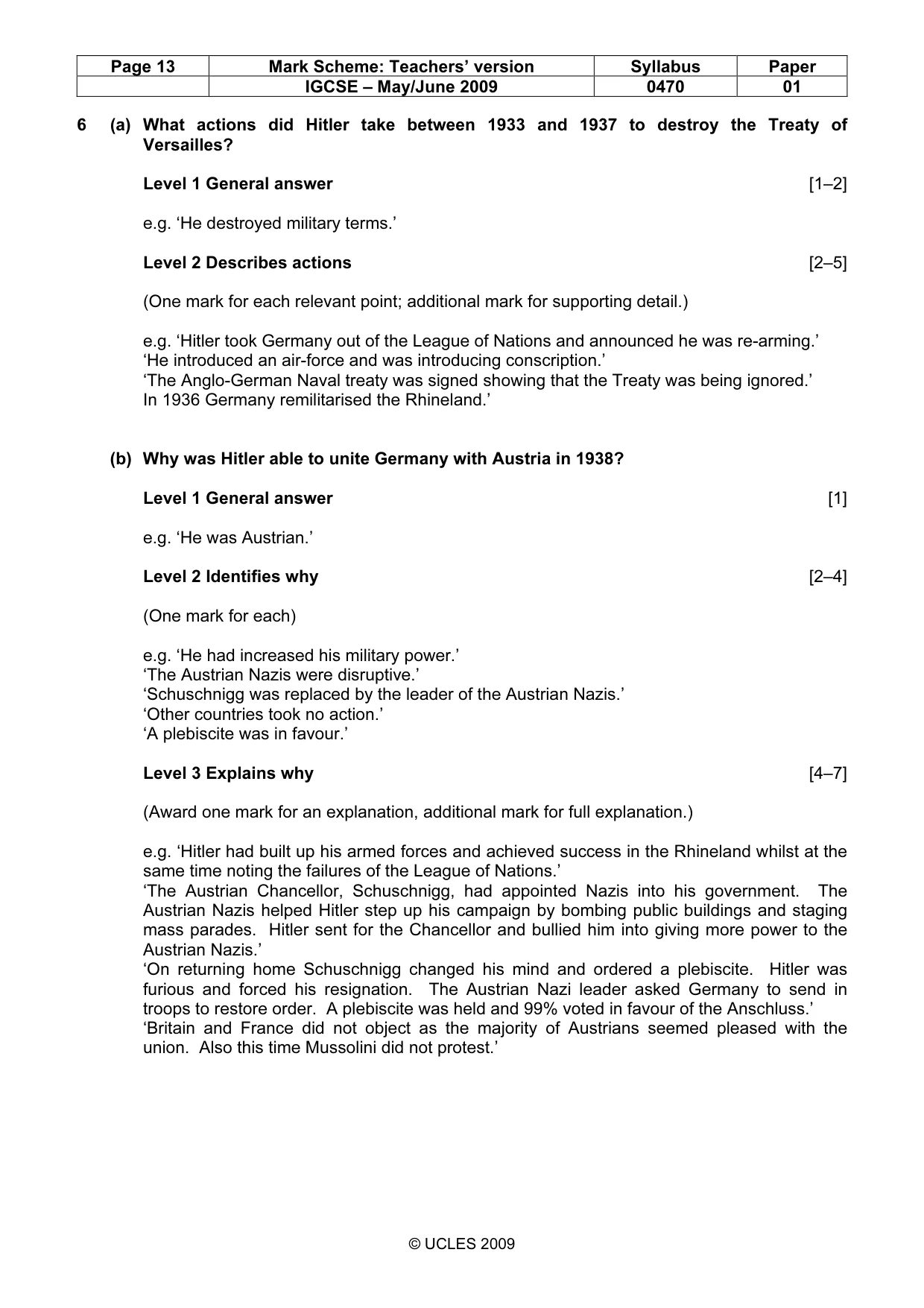Mark scheme, page 13 of 52