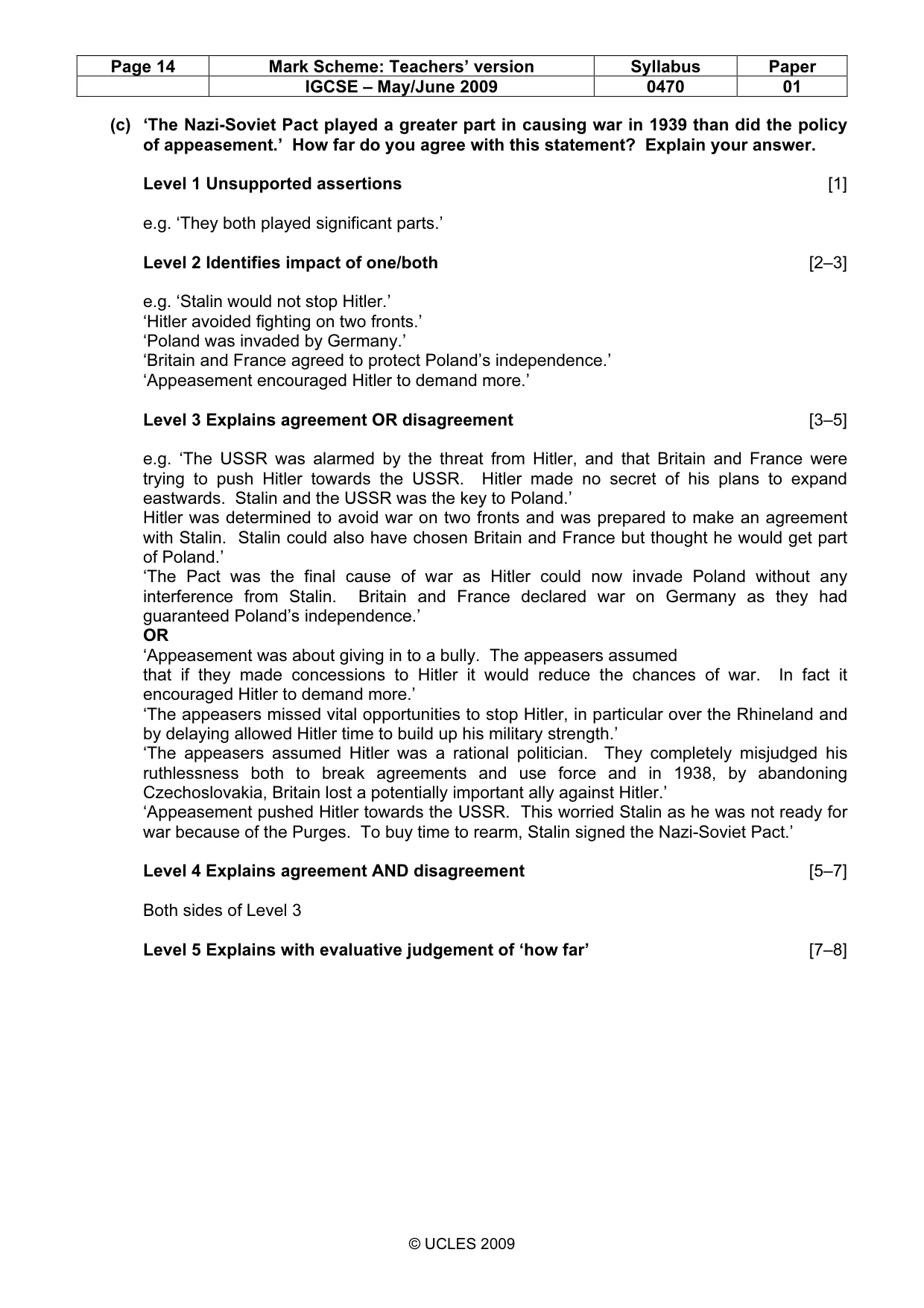 Mark scheme, page 14 of 52