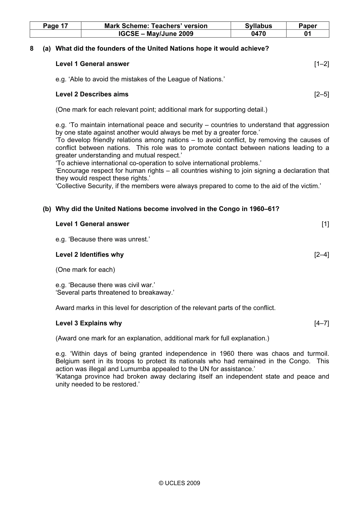 Mark scheme, page 17 of 52