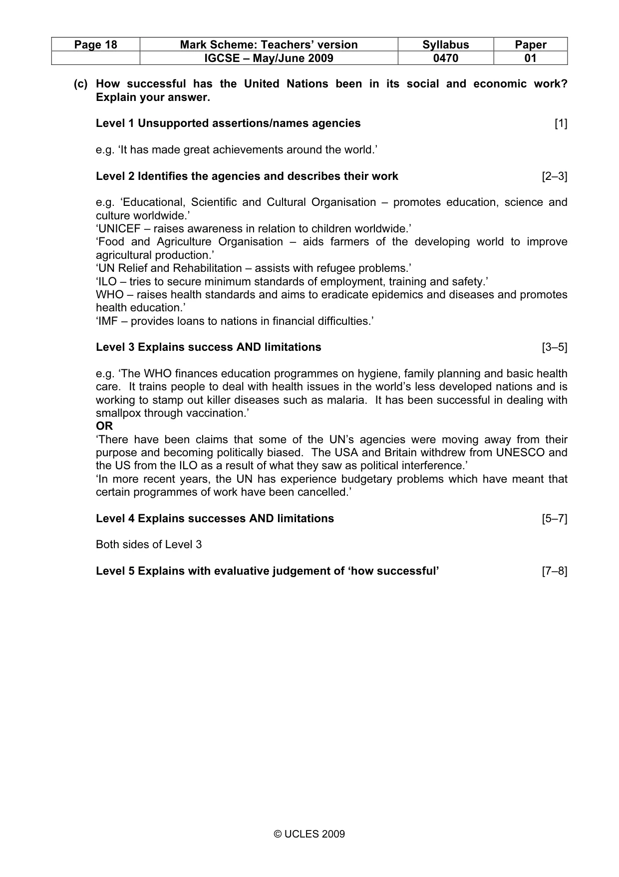 Mark scheme, page 18 of 52