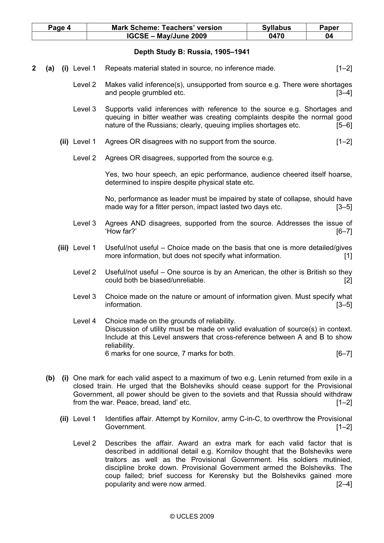 Mark scheme, page 4 of 17