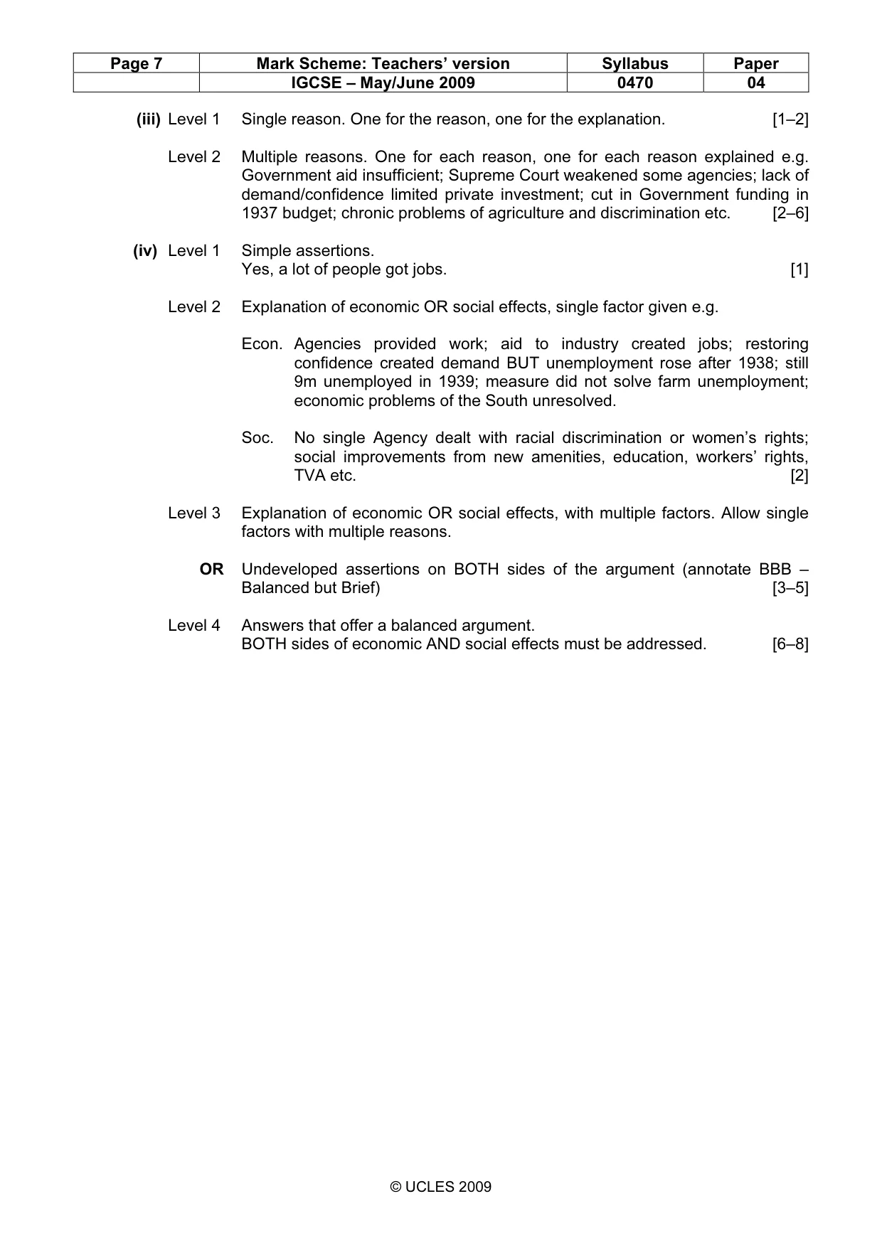 Mark scheme, page 7 of 17