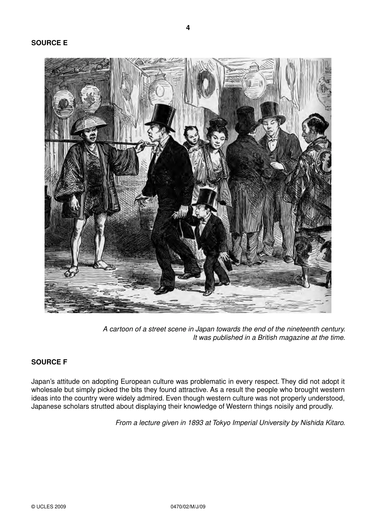 Cambridge IGCSE History 0470 2009 May/June Paper 2 · Variant 1 question paper, page 4 of 12