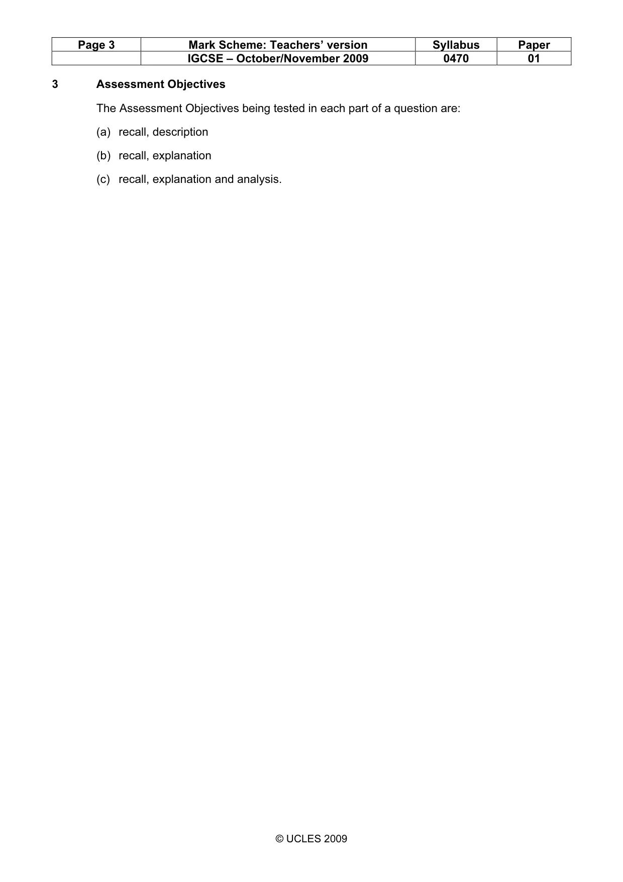 Mark scheme, page 3 of 54