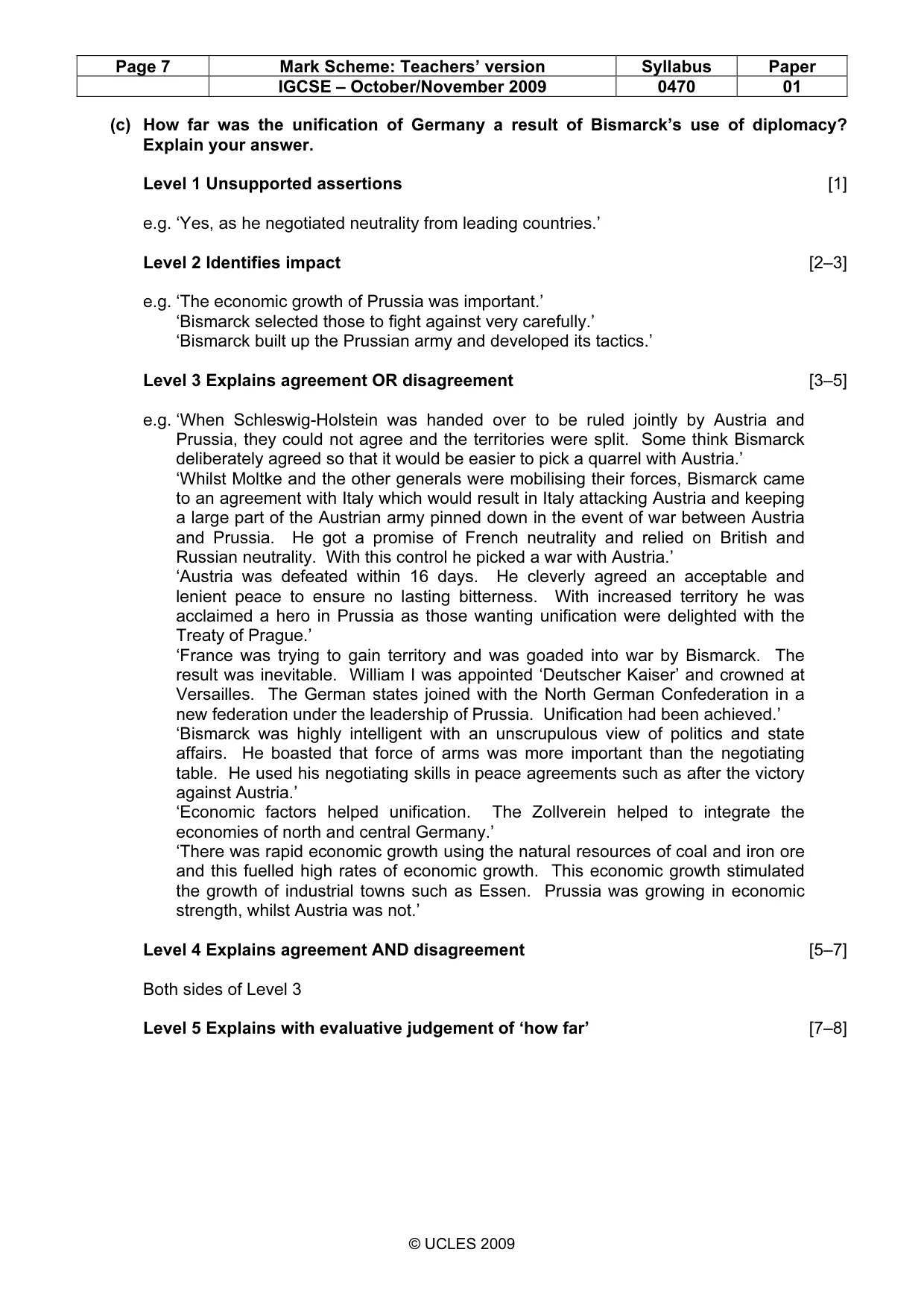 Mark scheme, page 7 of 54