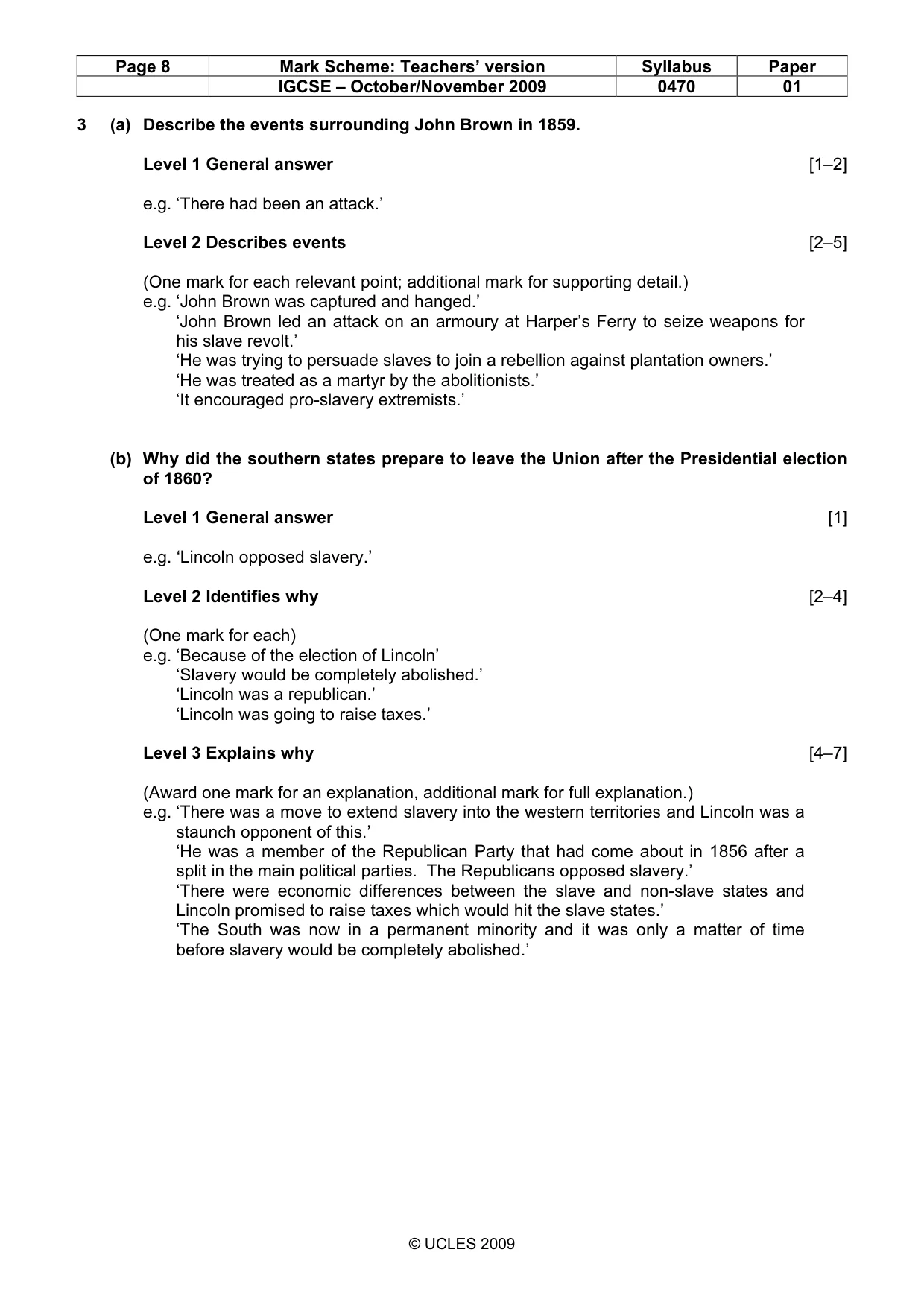 Mark scheme, page 8 of 54