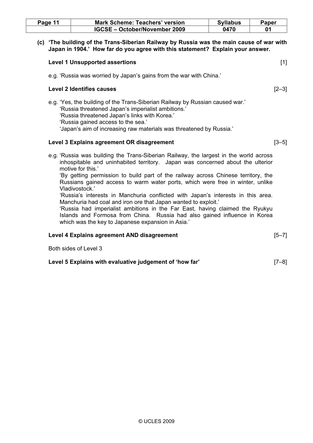 Mark scheme, page 11 of 54