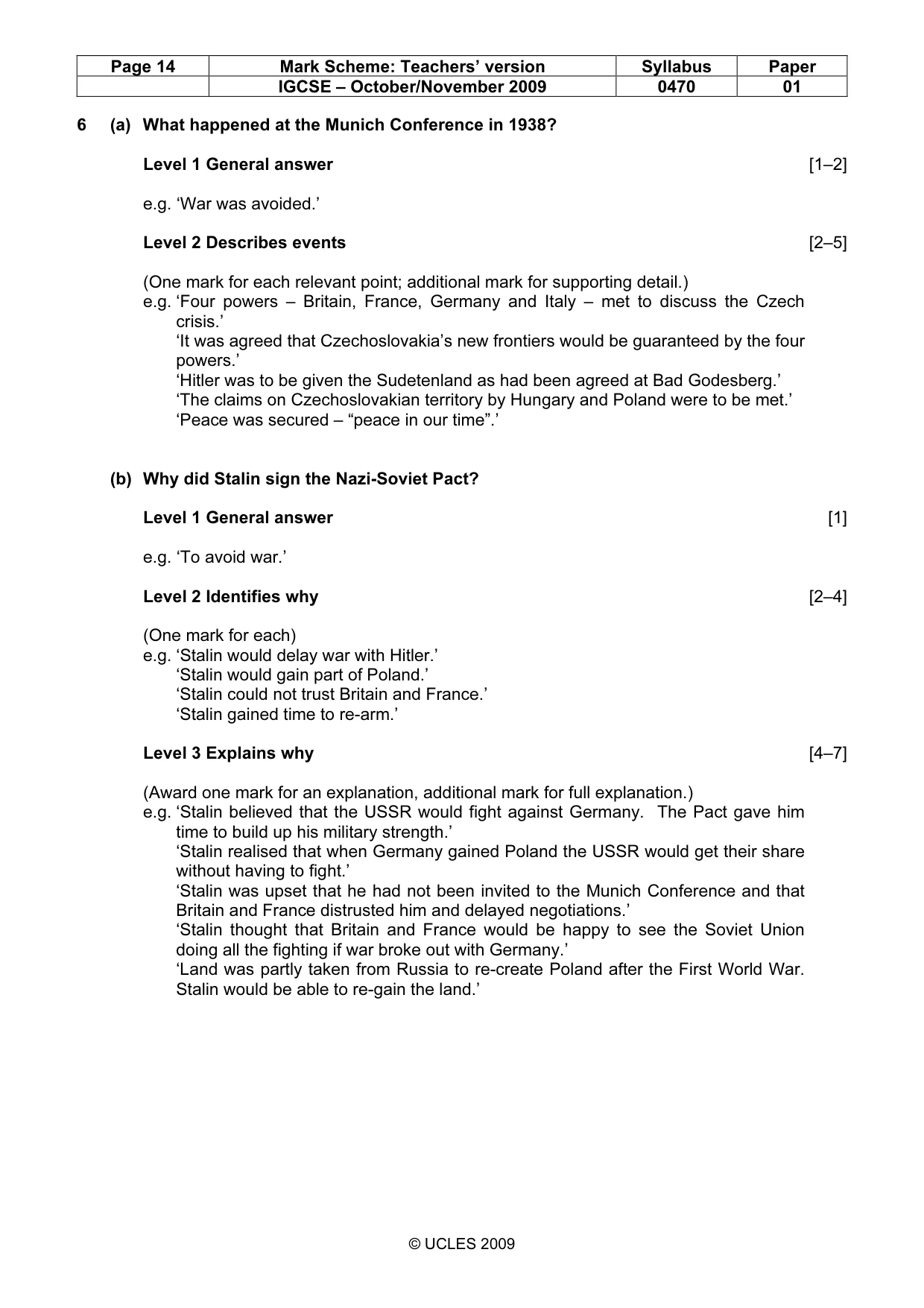 Mark scheme, page 14 of 54