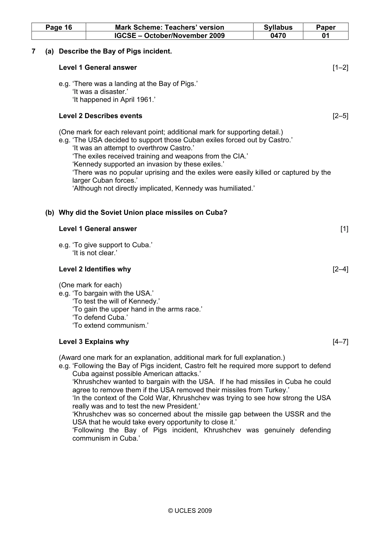 Mark scheme, page 16 of 54