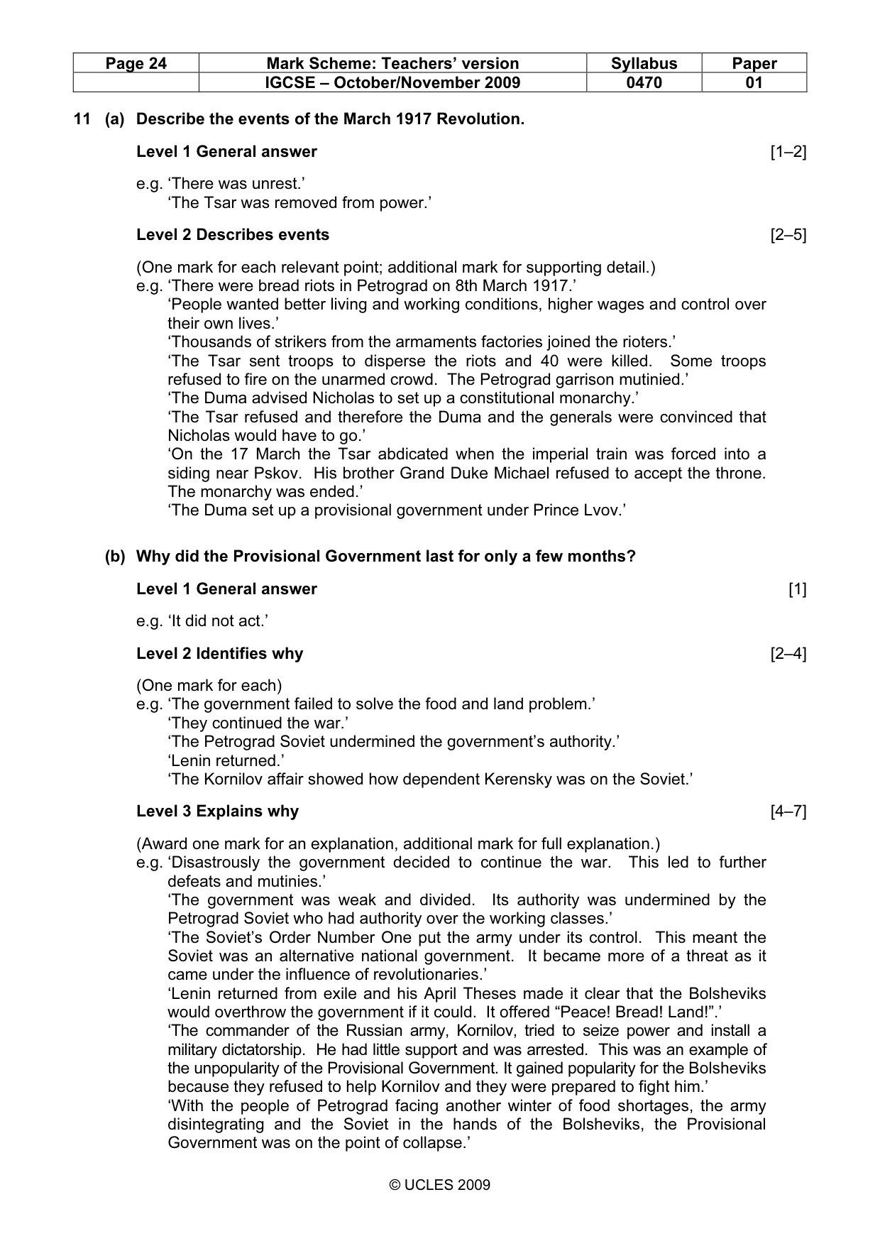 Mark scheme, page 24 of 54