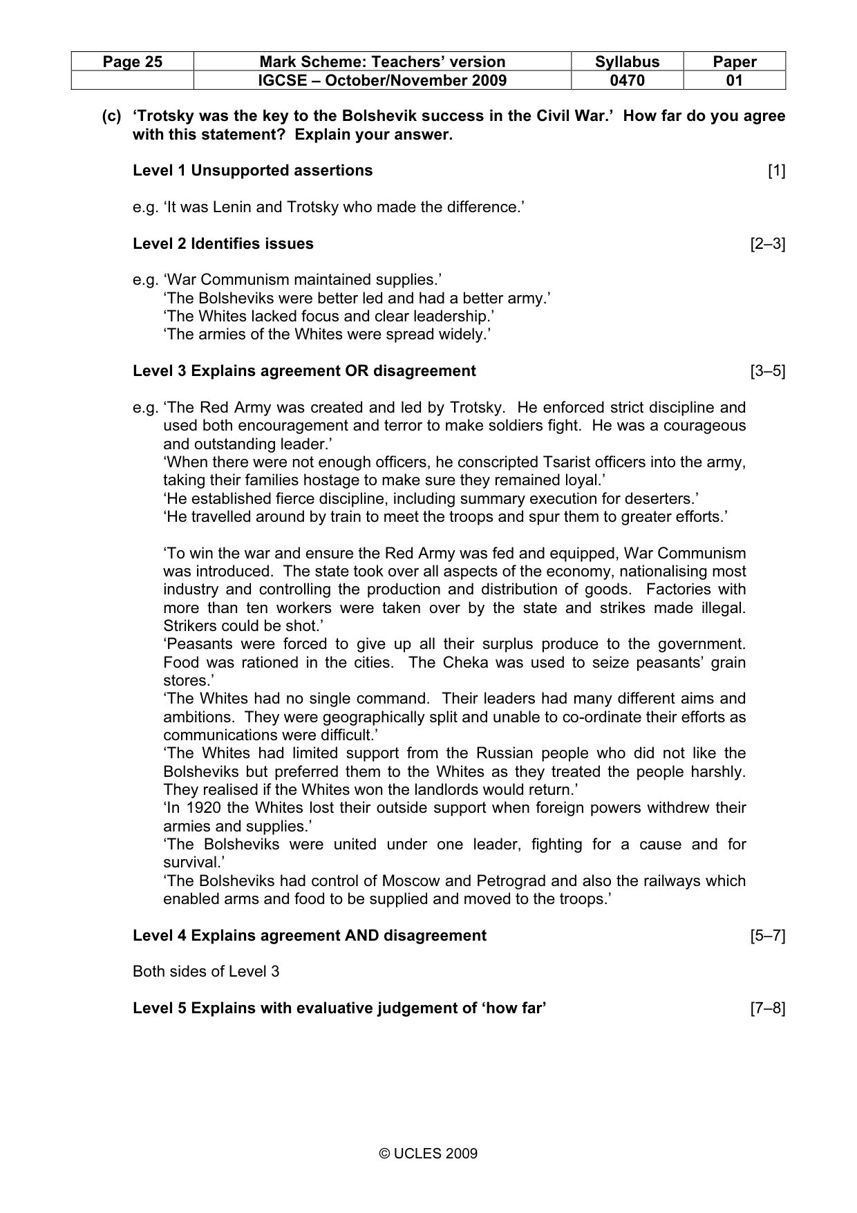 Mark scheme, page 25 of 54