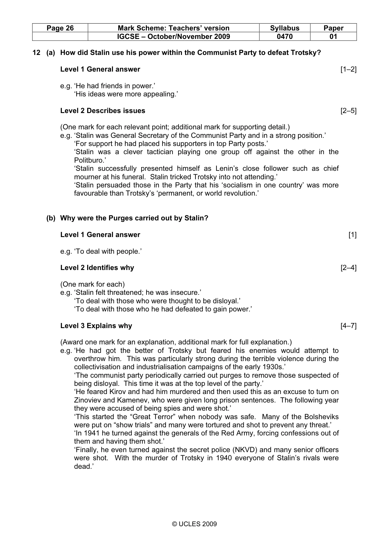 Mark scheme, page 26 of 54