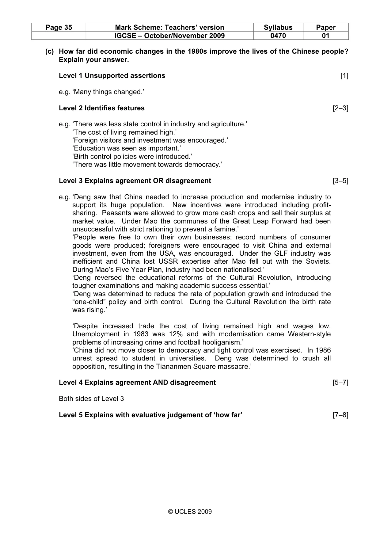 Mark scheme, page 35 of 54