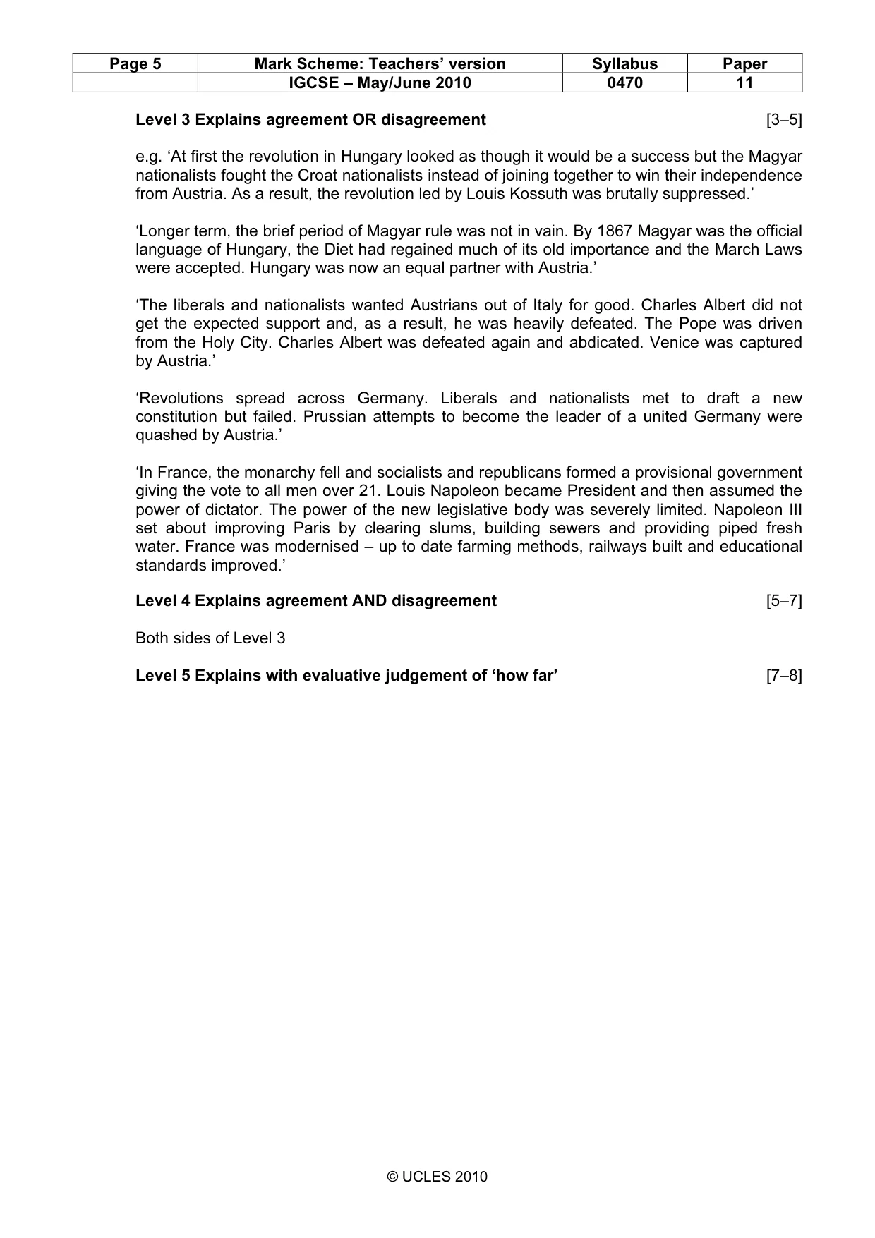 Mark scheme, page 5 of 55