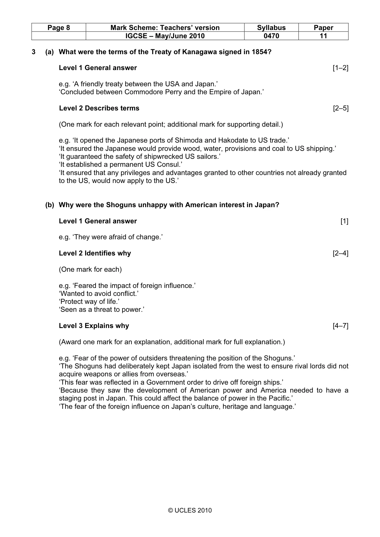 Mark scheme, page 8 of 55