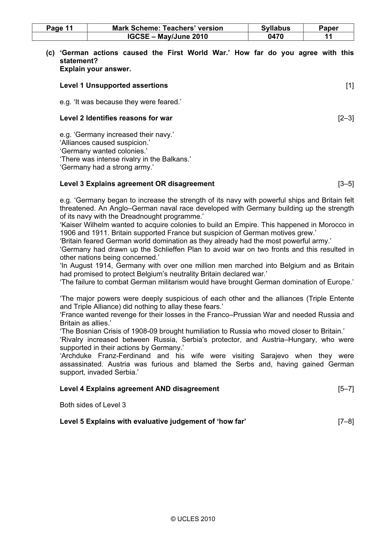 Mark scheme, page 11 of 55