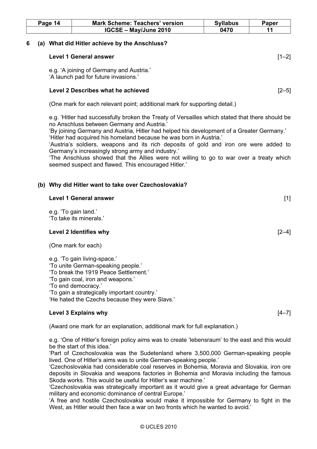 Mark scheme, page 14 of 55