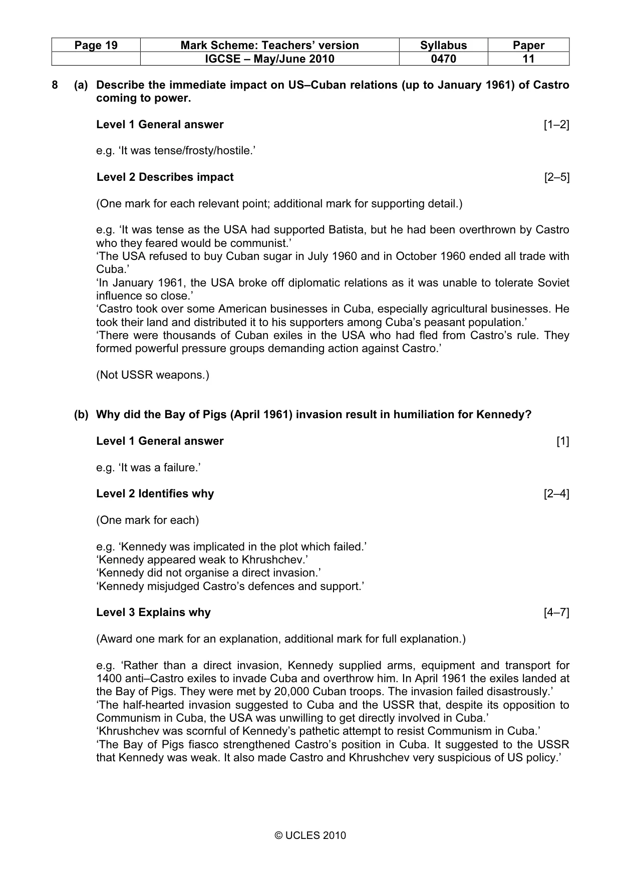Mark scheme, page 19 of 55