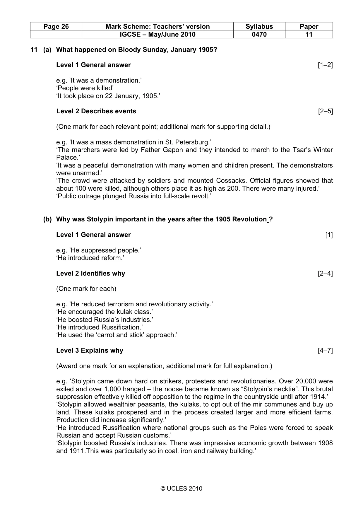 Mark scheme, page 26 of 55