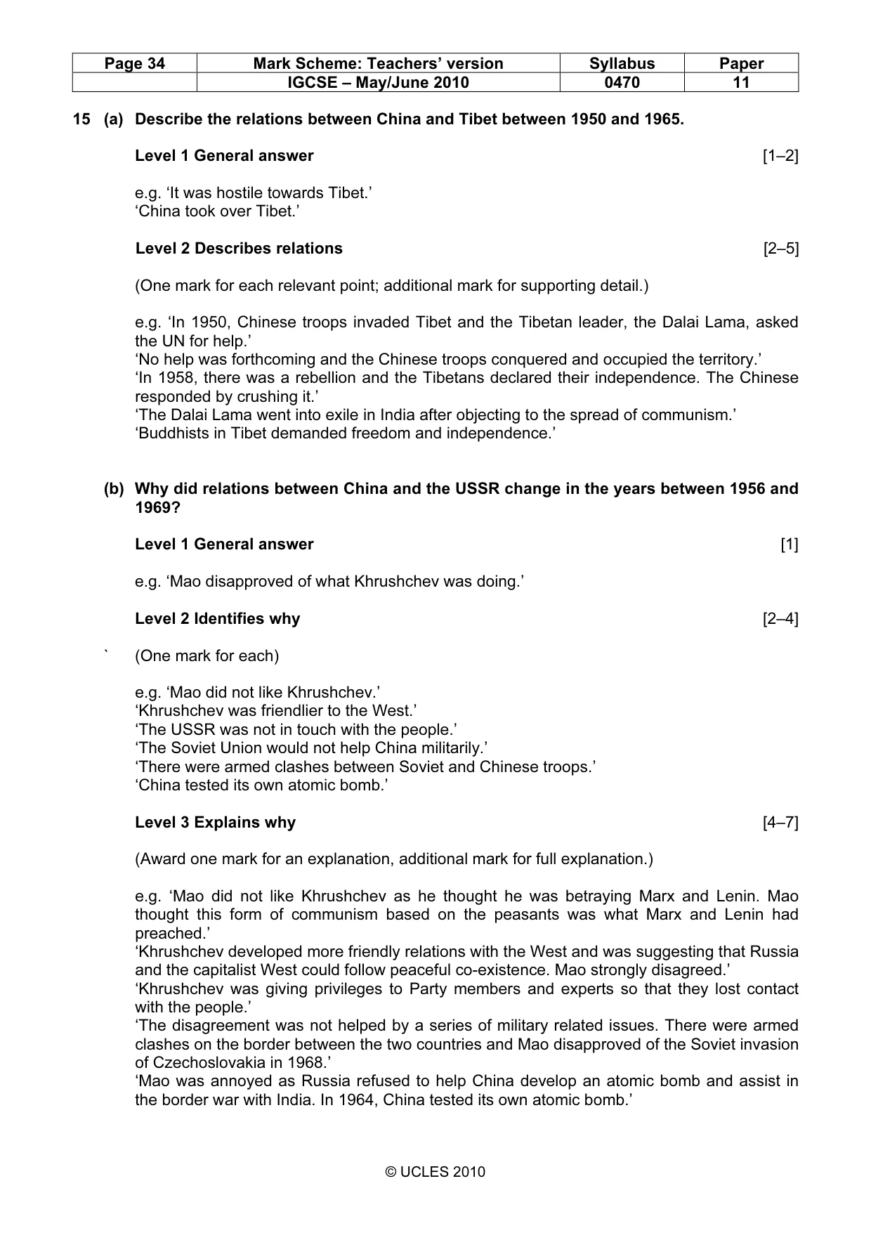 Mark scheme, page 34 of 55