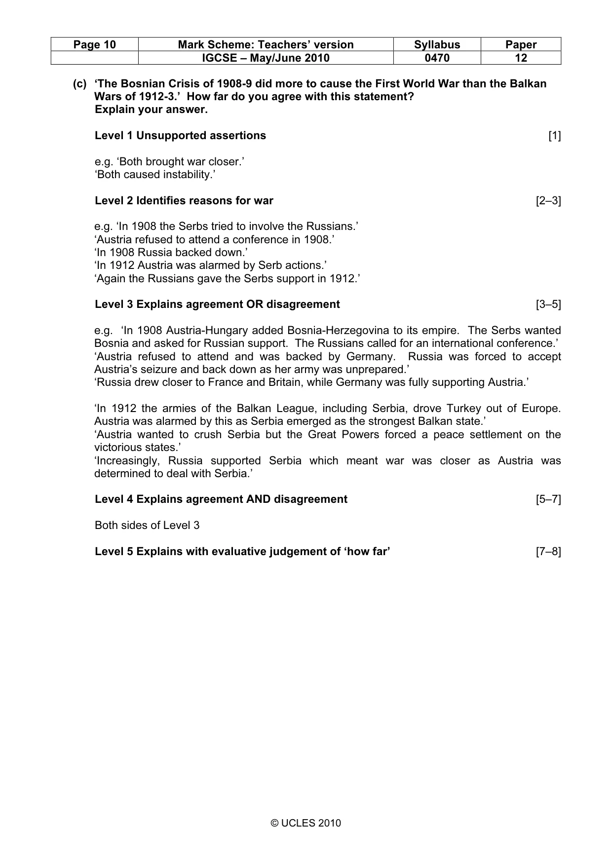 Mark scheme, page 10 of 52