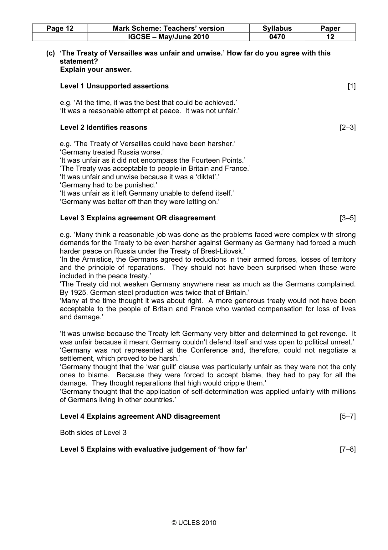 Mark scheme, page 12 of 52