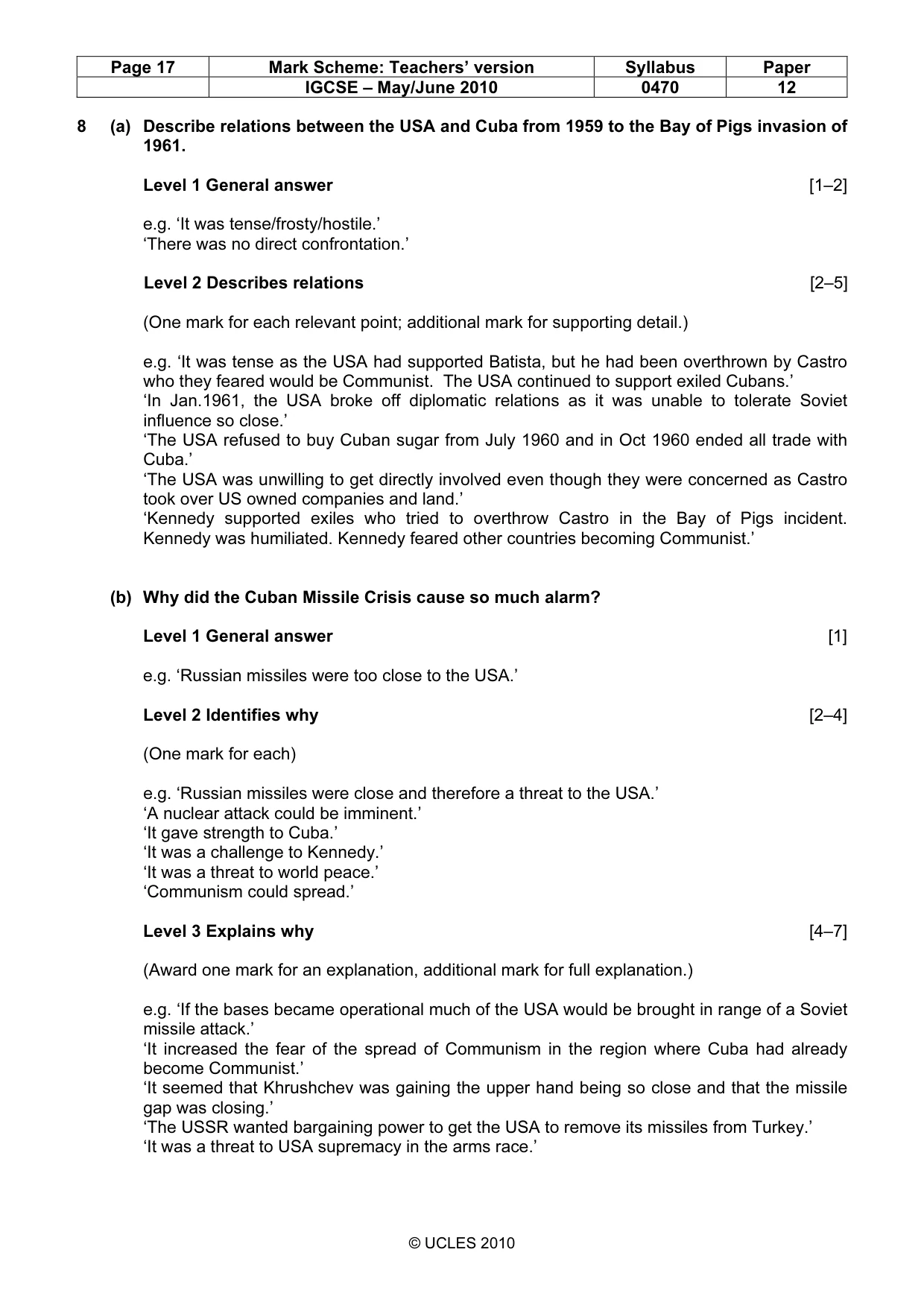 Mark scheme, page 17 of 52