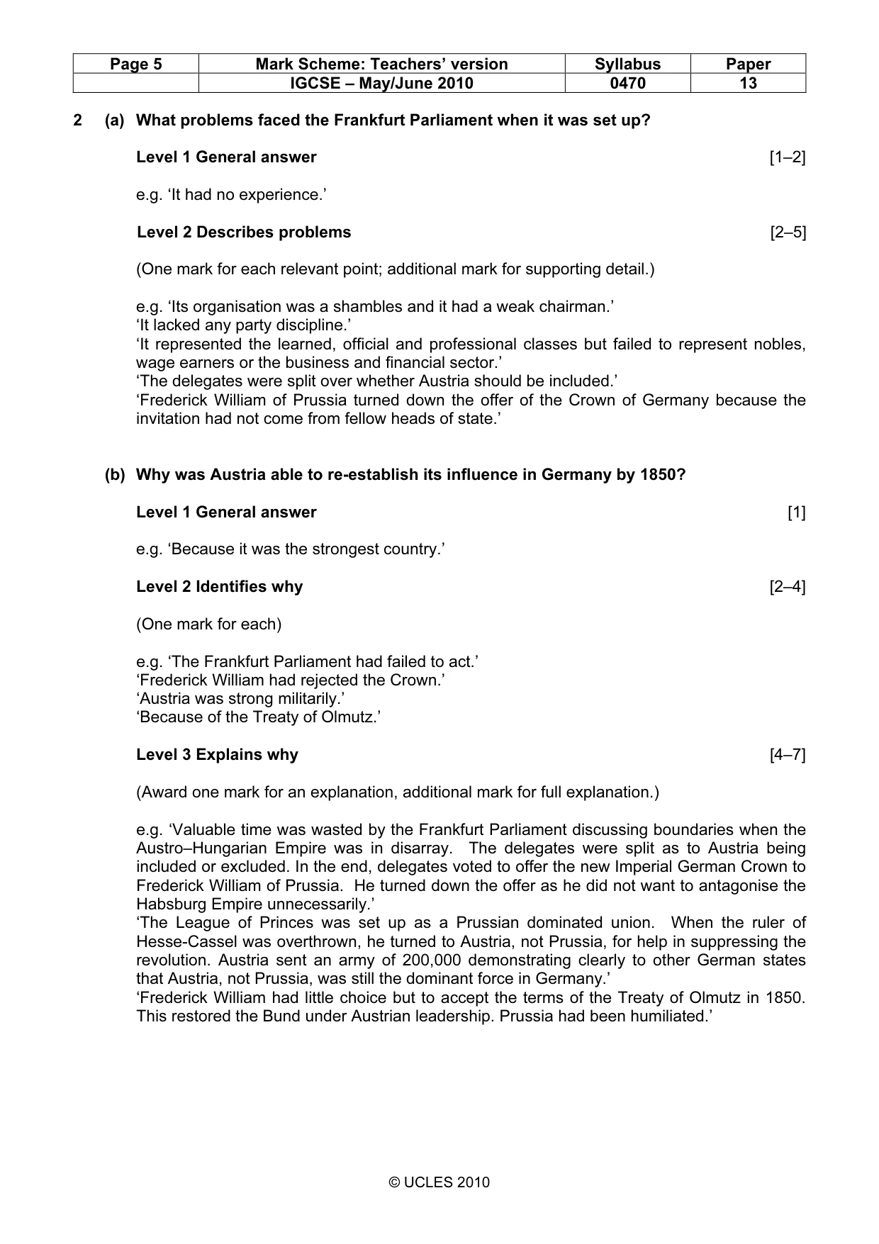 Mark scheme, page 5 of 53