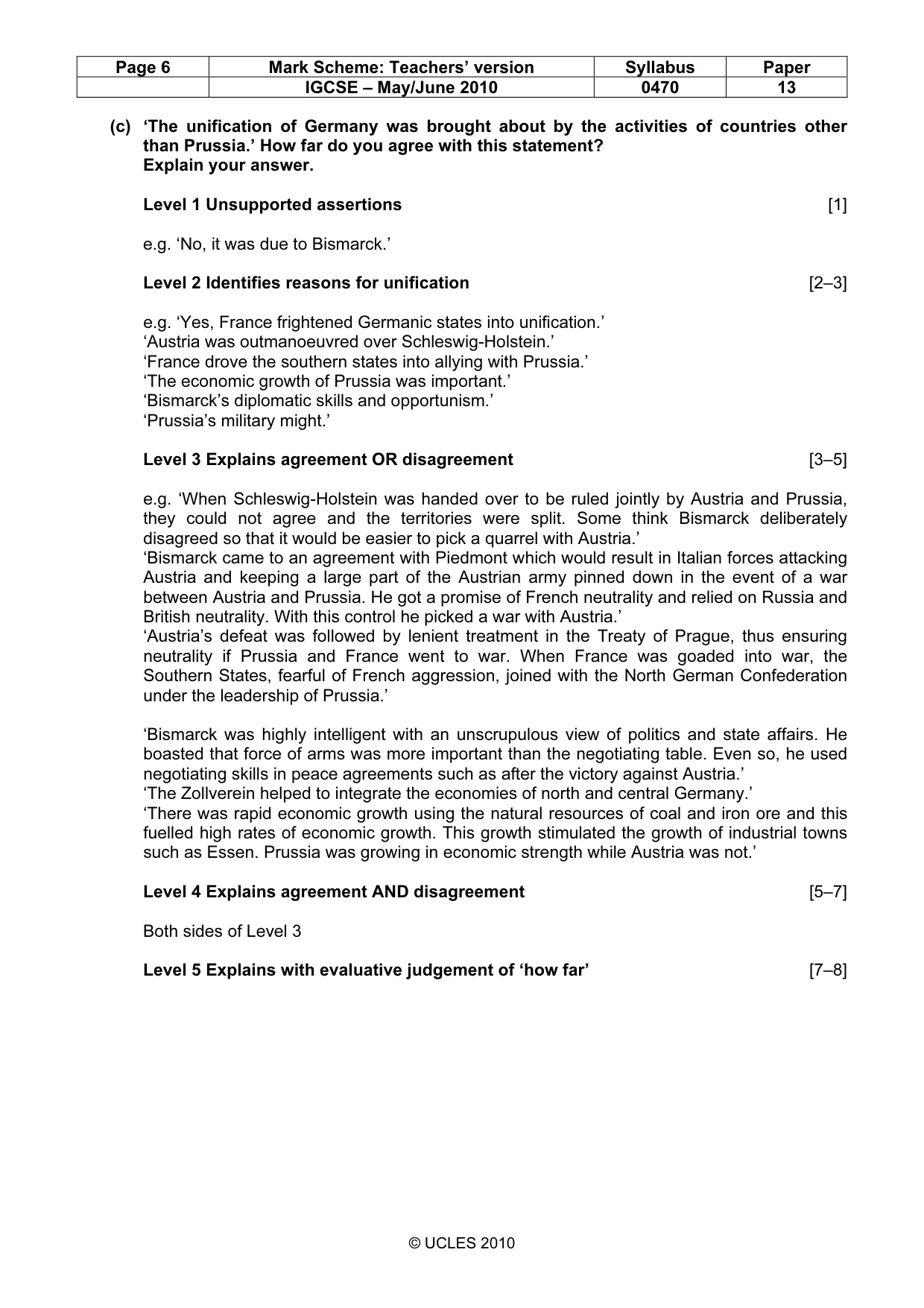 Mark scheme, page 6 of 53