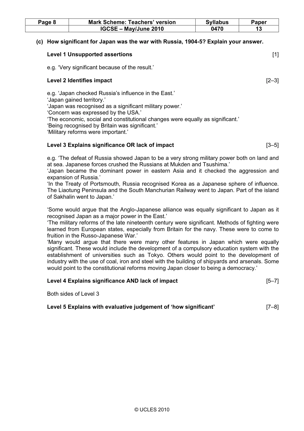 Mark scheme, page 8 of 53
