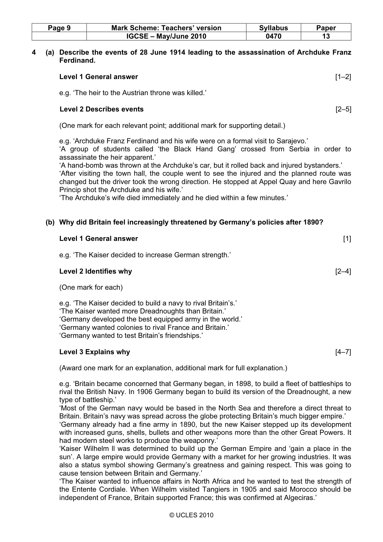 Mark scheme, page 9 of 53
