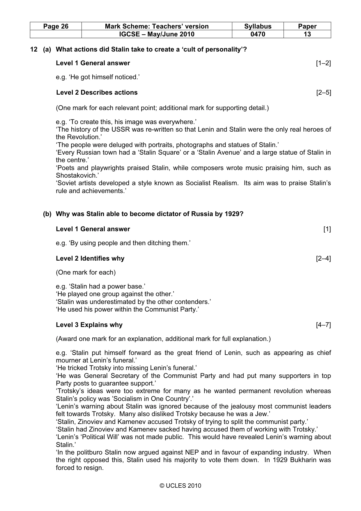 Mark scheme, page 26 of 53